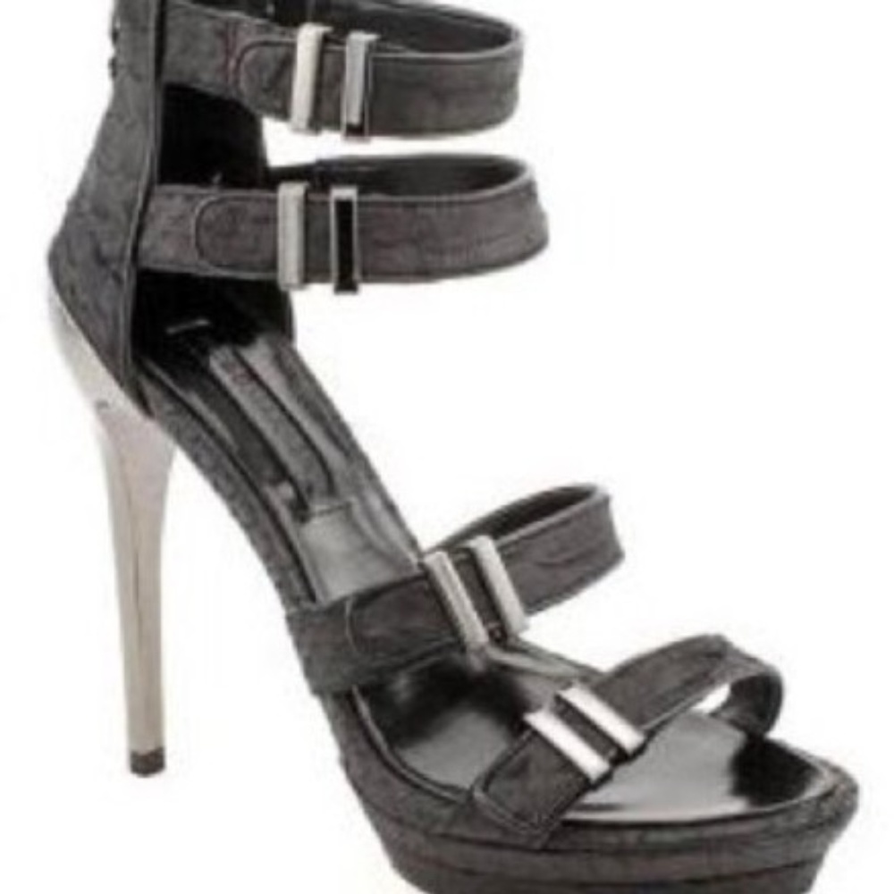 Bcbgmaxazria Denize Glazed Python Sandals 7.5 - image 2